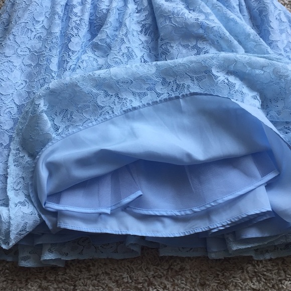 Pippa & Julie Blue Lace Dress - Picture 2 of 6